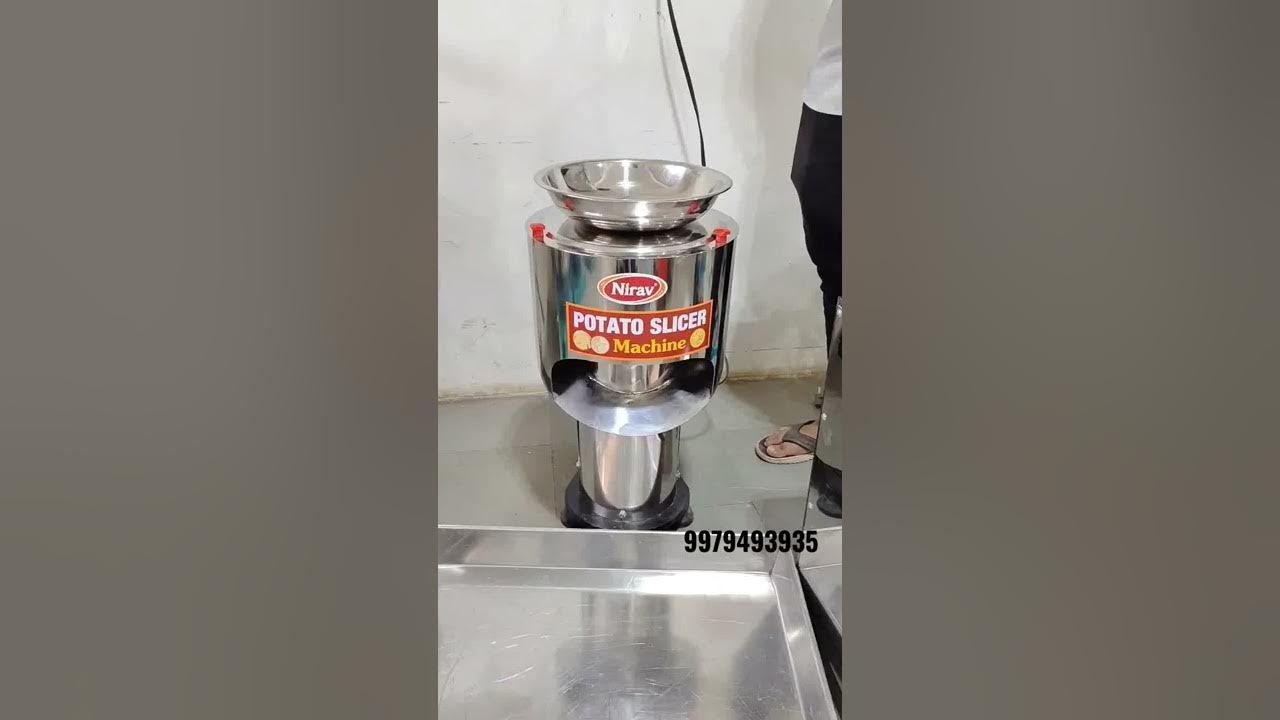 potato chips machine / Potato Wafer Machine / potato slicer machine / potato  chips kahani 