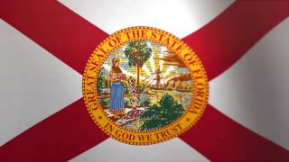 Florida // Waving Flag - Flags of the U.S. states and territories Flags Of Florida