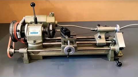 Emco Unimat SL Lathe Power Feed Attachment Operation