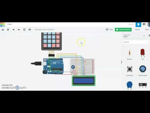 print keypad input on lcd using arduino || simulation - YouTube