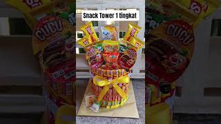 Snack tower 1 susun #viral #diy #snacks #fyp #fypシ #viralvideo #video #cake #videos #hadiah #gift