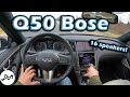 2021 Infiniti Q50 – Bose 16-speaker Sound System Review | Apple CarPlay & Android Auto