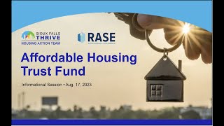 Sioux Falls Affordable Housing Trust Public Information Event | Aug. 17, 2023