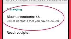 How To Check Whatsapp Blocked Number List | Find Block Number in WhatsApp - Durasi: 2.20. 