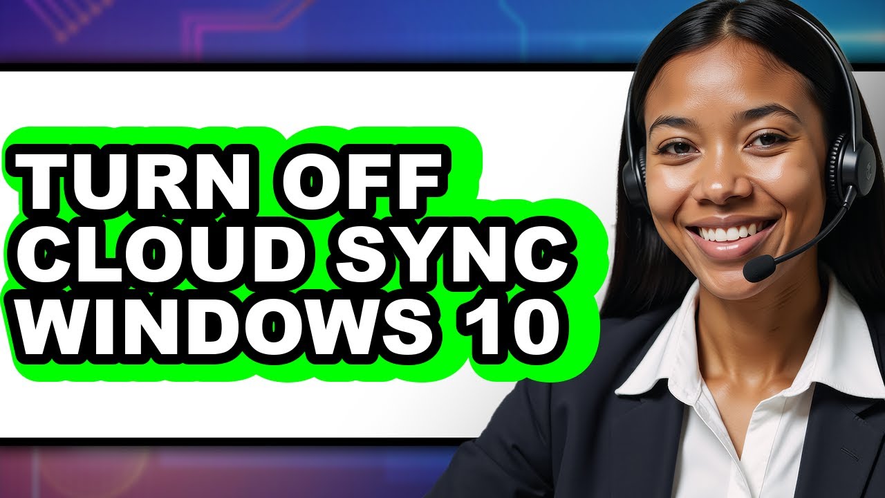How to Turn Off Cloud Sync Windows 10 (easy Method) - YouTube