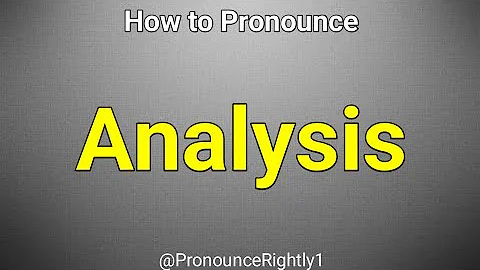 How to Pronounce Analysis Like a PRO in English