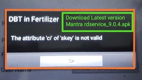 Solution for the attribute ci of skey is not valid #oasys ll #rd #service #9.0.4 #updated