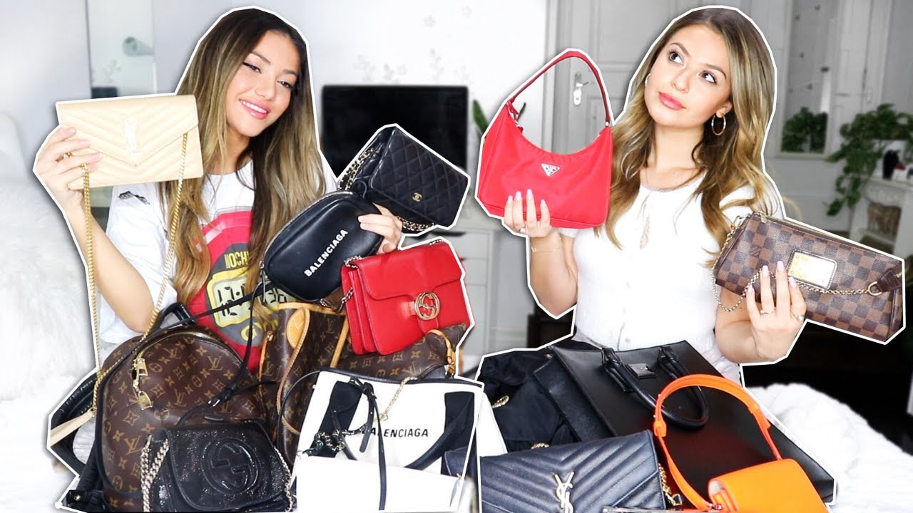 OUR DESIGNER BAG COLLECTION | Chanel, Balenciaga, Prada, YSL - YouTube
