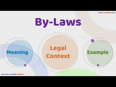 By Laws Meaning Legal Context & Example Legal Terms Simplified @LawMint