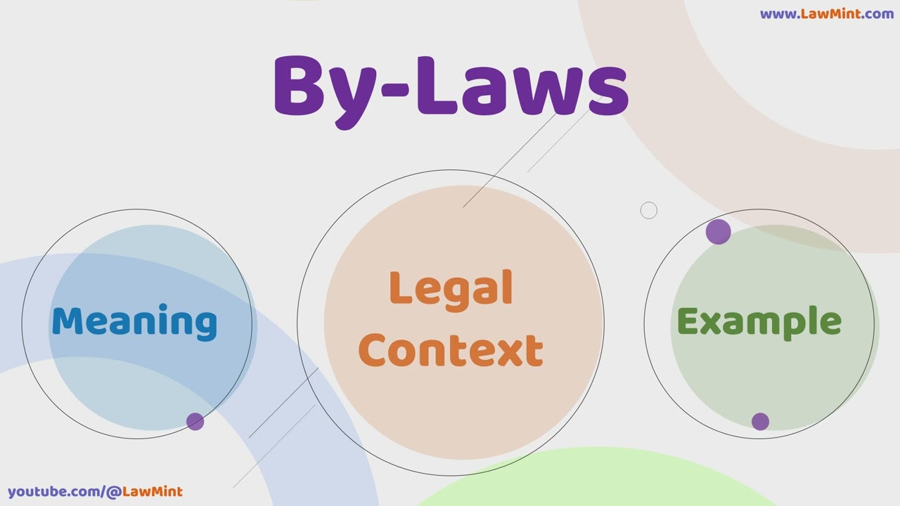 By Laws Meaning Legal Context & Example Legal Terms Simplified @LawMint