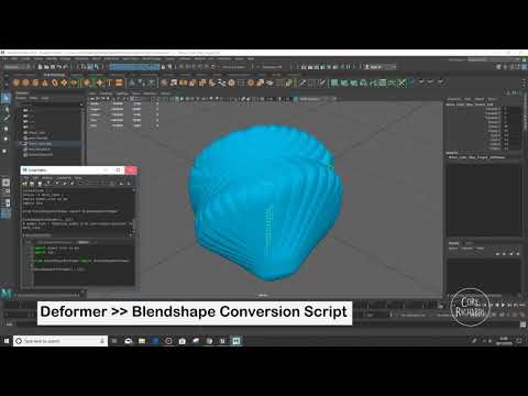 Mesh Deformer to Blendshapes Script (2018)