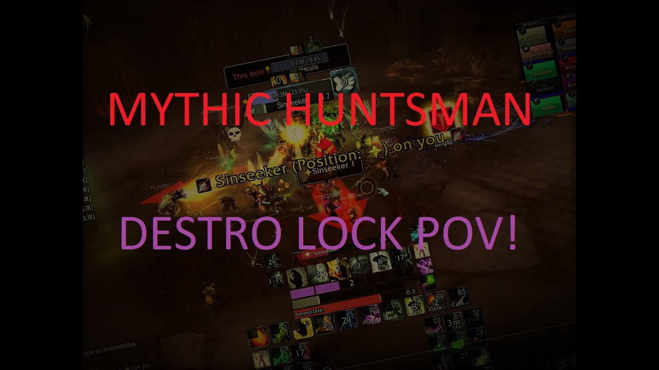 MYTHIC HUNTSMAN ALTIMOR - DESTRUCTION LOCK PoV