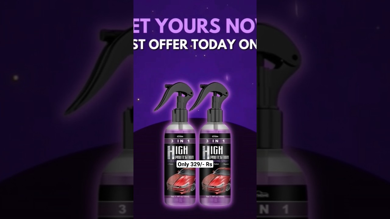 3 in 1 High Protection Quick Car Ceramic Coating Spray-Car Wax Polish Spray 