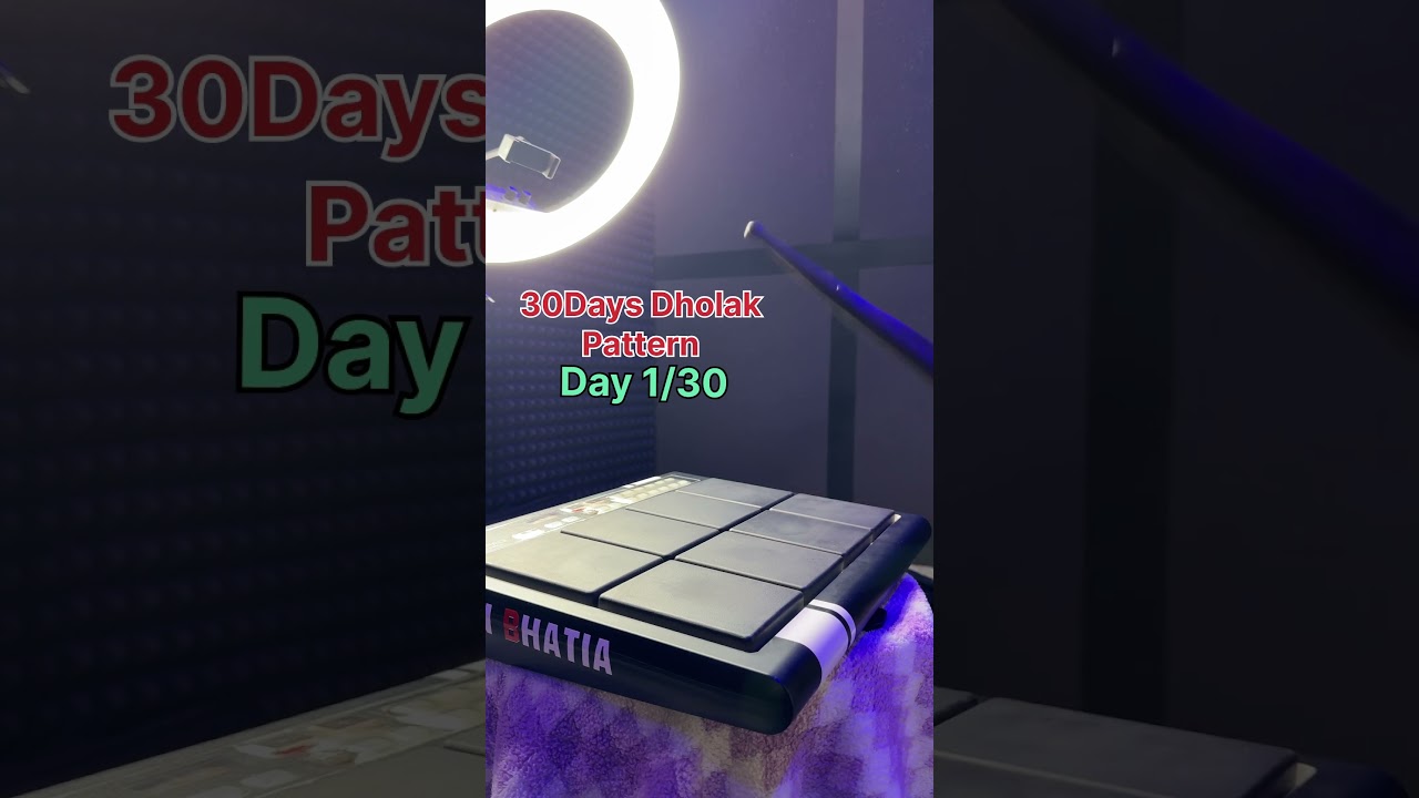 Roland SPD20 Pro | 30 Days Dholak Patch Tutorial | Pattern DAY 1/30 | 