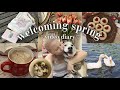 Spring vlog  nature walks journaling spring cleaning  baking cookies 