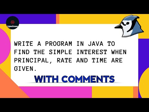 Write a program in java to find the simple interest when principal, rate and time are given.||Bluej