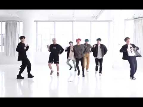 BTS boys with love dance practice