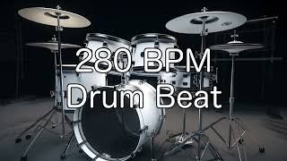 280 BPM Rock Drum Beat for Musical Practise