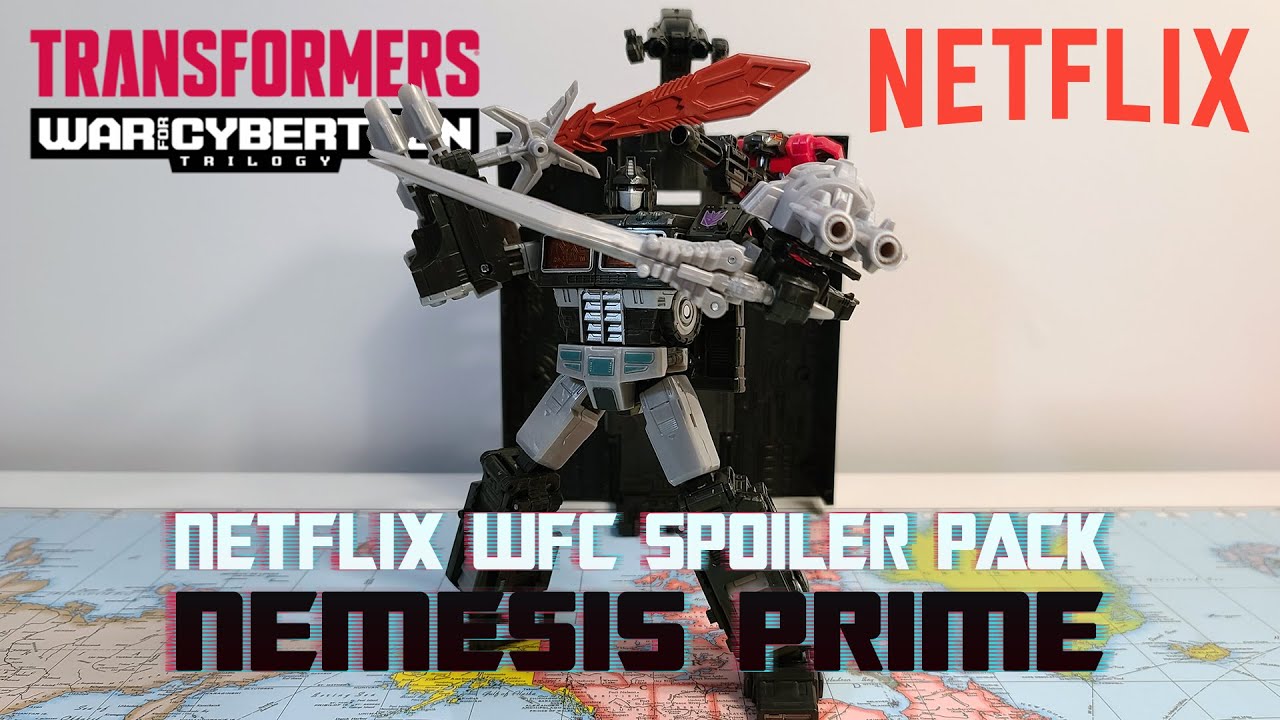 Netflix Nemesis Prime - Transformers War For Cybertron Spoiler Pack - Toy Review