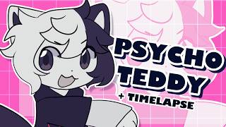 Psycho Teddy FNF | Animation meme Timelapse Psycho Teddy FNF | Animation meme Timelapse