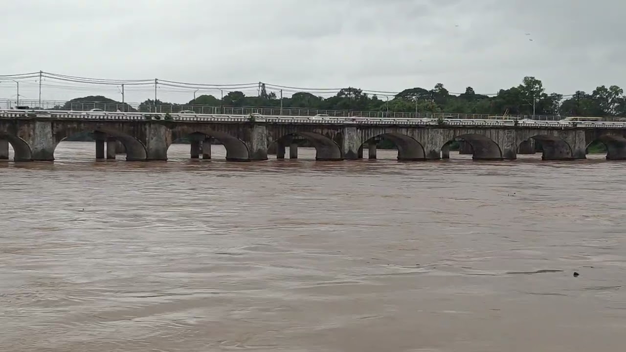 shimoga tunga river | ಶಿವಮೊಗ್ಗ | ತುಂಗಾ ನದಿಯ ವೈಭೋಗ ನೋಡಿ...! |