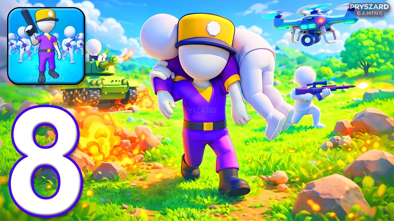 Army War Camp: Battle Game - Gameplay Walkthrough Part 8 - Train Troops Win Battle (iOS, Android)