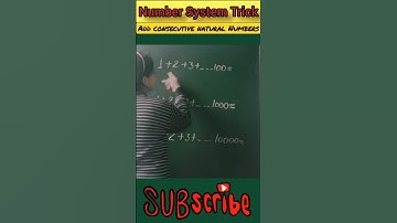 🤔How to Add Consecutive Natural Numbers ?/ Number System Tricks #shorts #reasoning #math #shortsfeed