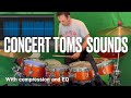 Compression vs none Concert Toms sounds edition