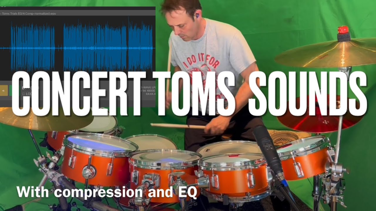 Compression vs none Concert Toms sounds edition
