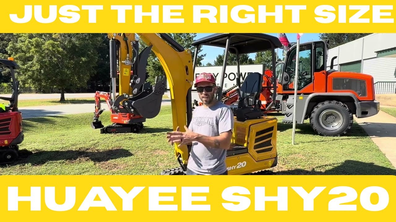 Chinese Mini Excavator: Huayee SHY20 Kubota Diesel, Piston Hydraulic Pump, Dual Speed