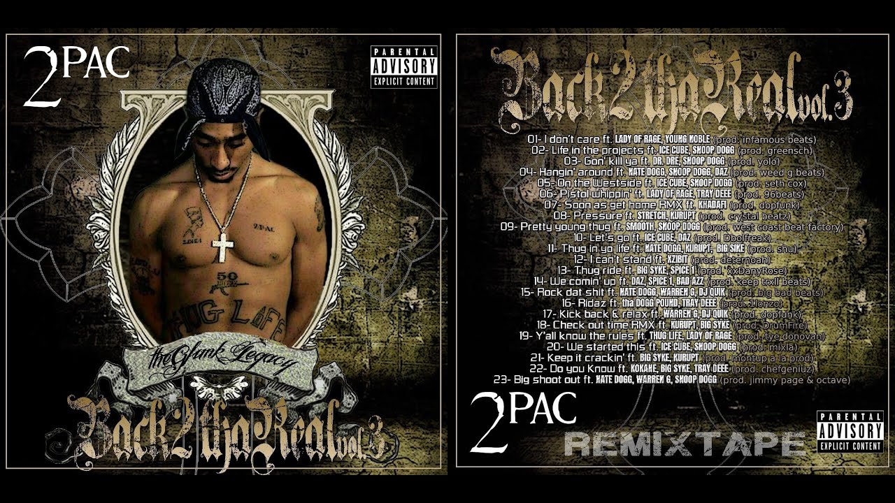 2PAC   Back 2 tha Real vol3 the G funk legacy REMIXTAPE 2024