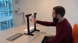 Interaction with Soft Robotic Tentacles - red tentacle setup
