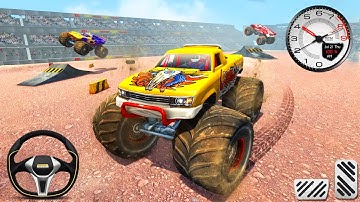 Impossible Stunt Car Tracks 3D Games #22 | Monster Trucks Mega Jump Car Driving | Android Gameplay