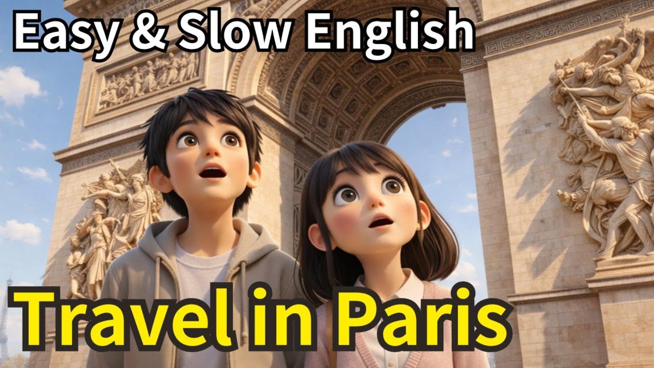 Paris Travel English for Beginners (Slow & Easy)
