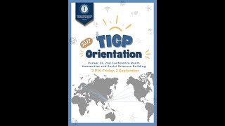 2022 TIGP Orientation