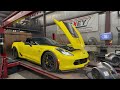 2018 C7 Z06 Corvette baseline dyno, no mods / stock