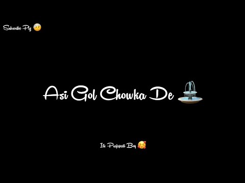 Gol Chowk : Hustinder || New Punjabi Song Status || WhatsApp Status || Blackscrenn Status