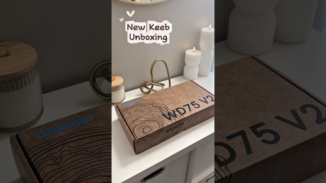 New Keeb unboxing 🤎 Womier WD75 V2 