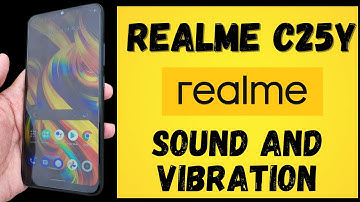 Realme C25y Sound and vibration Settings