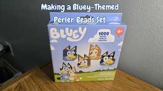 Making a Bluey-Themed Perler Beads Set