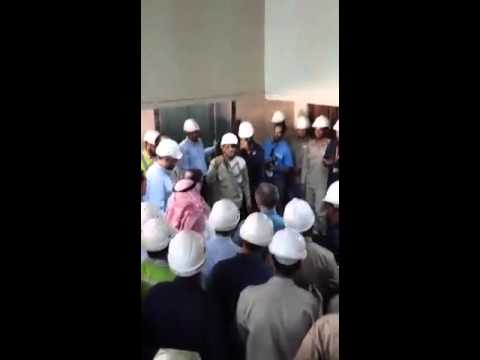 شعر في المهندس زياد الشيحه أثناء زيارة محطة رابغ 16 02 2014