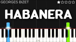 Georges Bizet - Habanera - Carmen | EASY Piano Tutorial chords