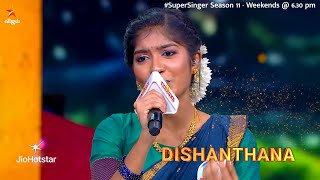 Glimpse of Maalayil Yaro Manathodu Song by #Dishathana 😍❤️‍🔥 | Super Singer Season 11