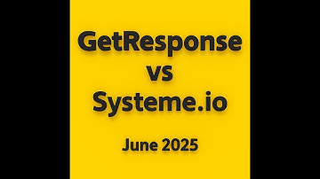 GetResponse Vs Systeme io June 2025