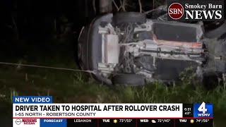 Driver pulled from crash on I-65 in Robertson County