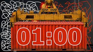 1 Minute Sea Container Timer Bomb | Cargo Countdown 💥