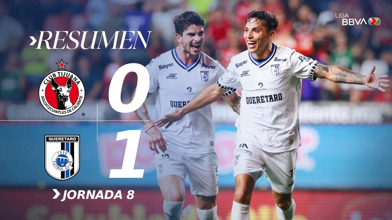 XOLOS 0-1 GALLOS J8 AP26 | Querétaro gana en la frontera y corta la racha positiva de Xolos en casa