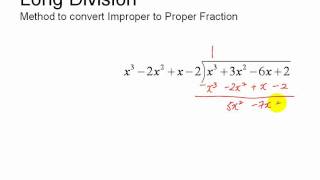 GCE O-Level A-Maths: Partial Fraction - Long Division