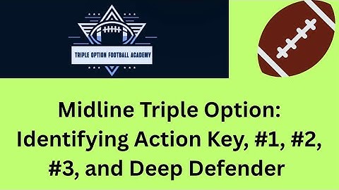 Midline Triple Option: Identifying Action Key, #1, #2, #3, and Deep Defender 