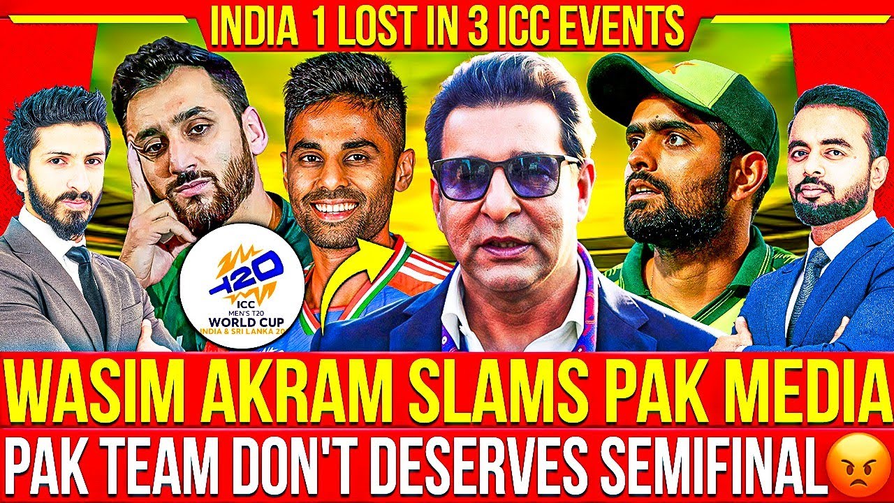 Wasim Akram Slams Pak Media | Pak Team Don't Deserves Semifinal 😡